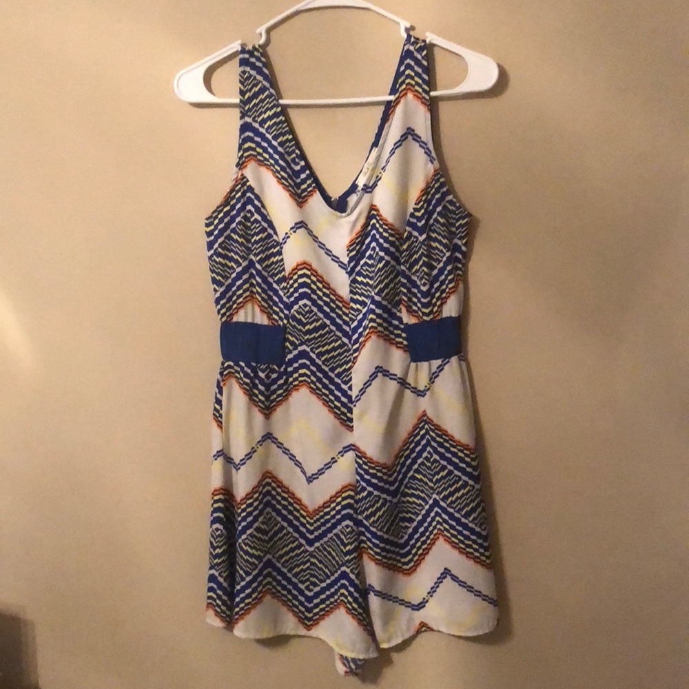 Blue, Orange and Yellow Romper